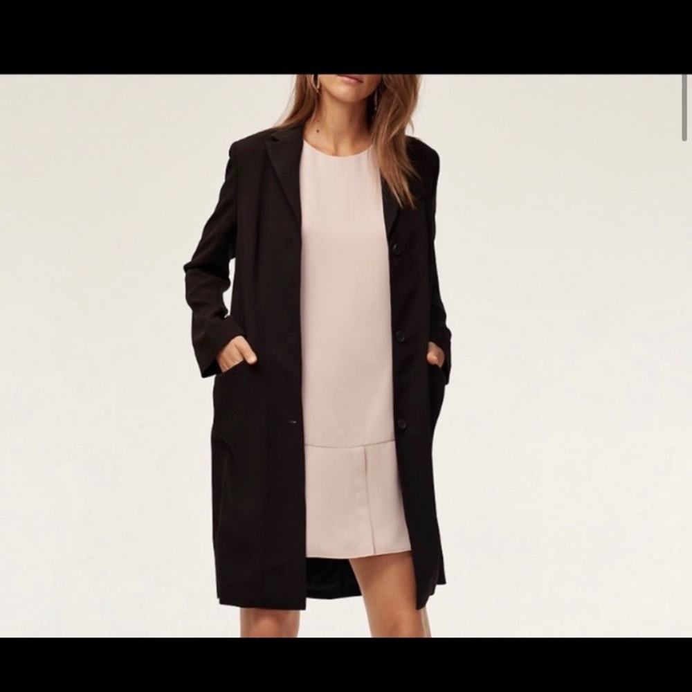 Babaton black long blazer sz 4